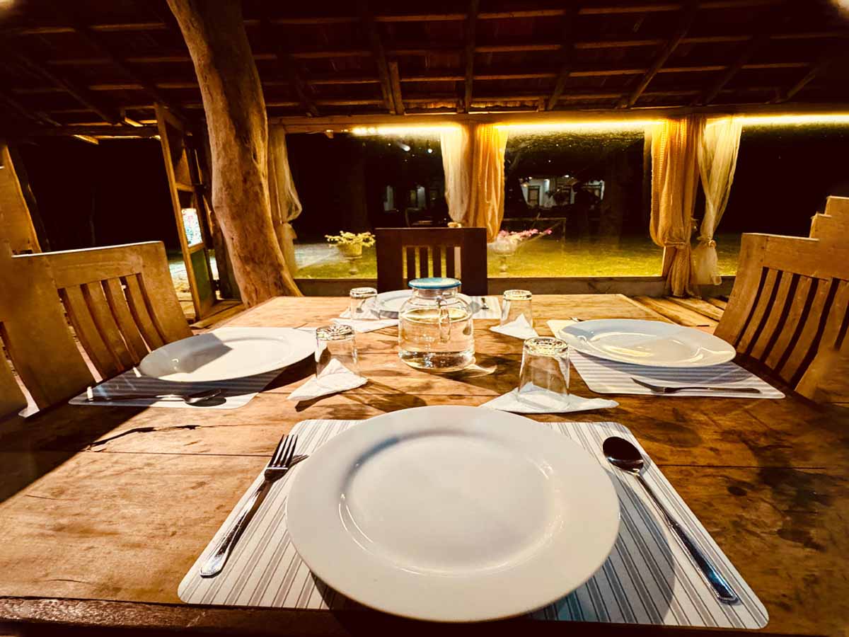 Traditional Sri Lankan cuisine served at Udawalawe Elegarden Hotel