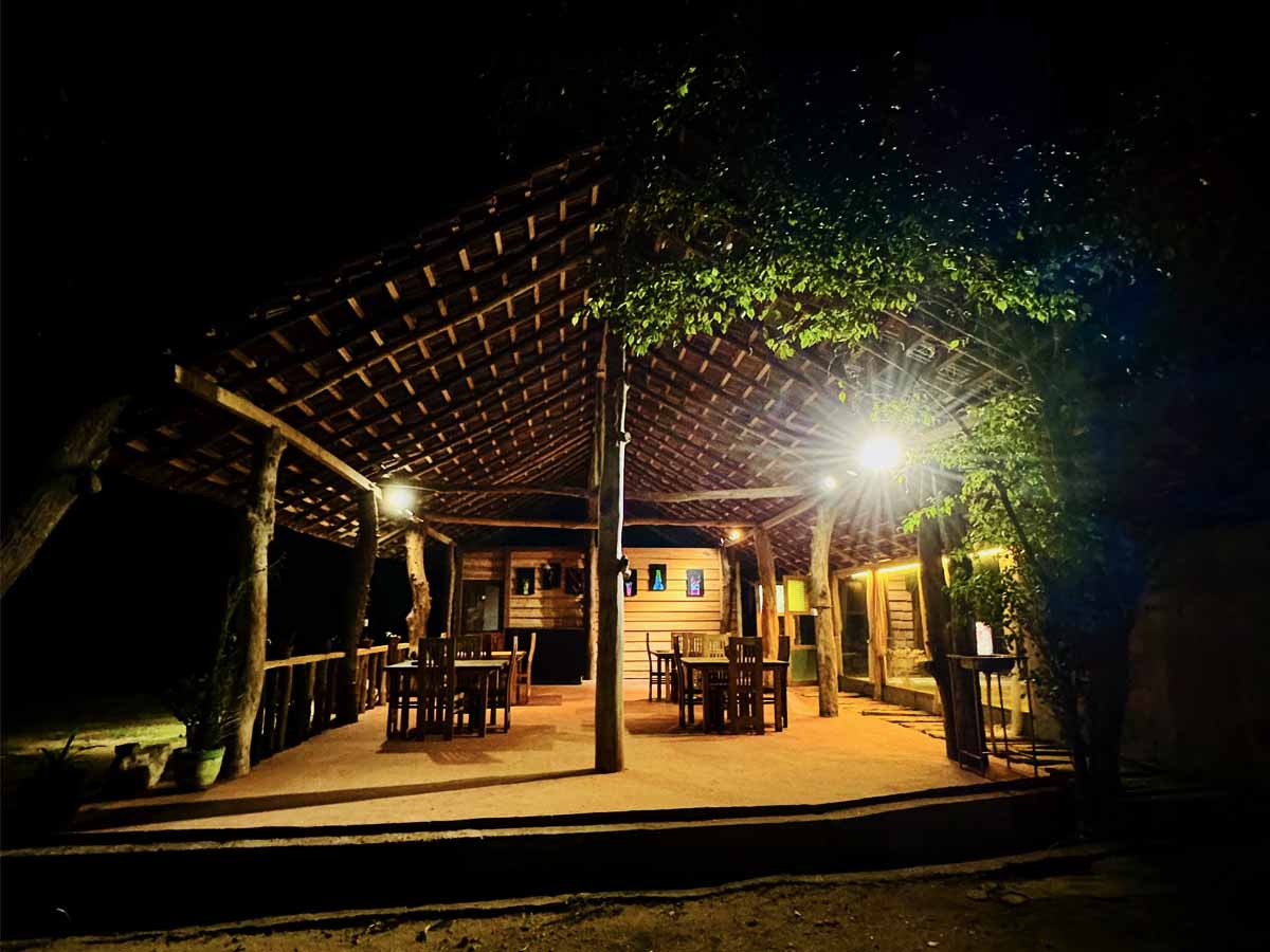 Elegant dining area at Udawalawe Elegarden Hotel restaurant